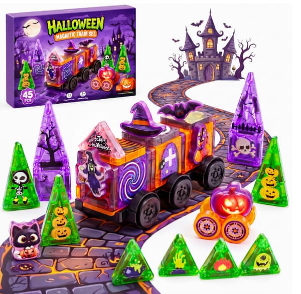Halloween Byggklossar Leksak Klubba Pumpa Små Partiklar Monteringspresent GL-85