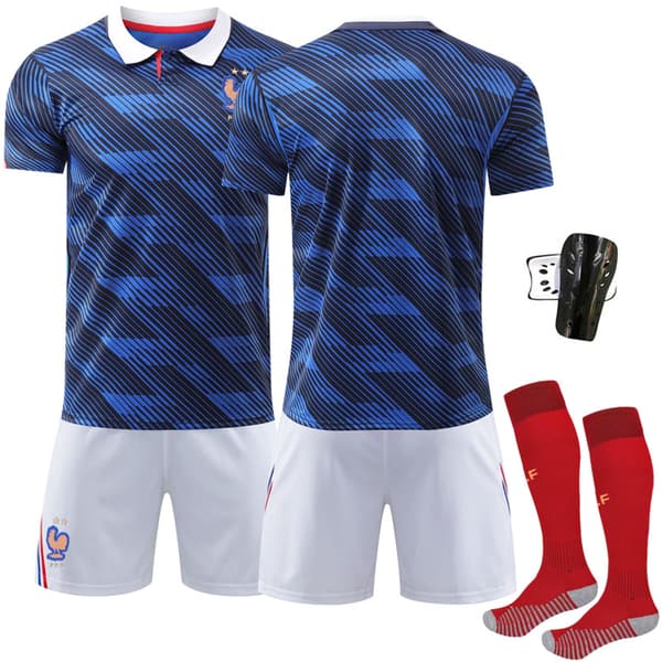 Mbappe 10 Osimhen 9 jalkapallopaita kotipeliasu No size, with socks + protective #18