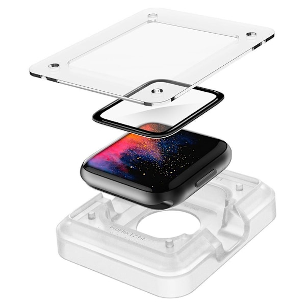 Spigen Apple Watch 44 mm 2-PACK \"Ez Fit\" Näytönsuoja Pro+Flex