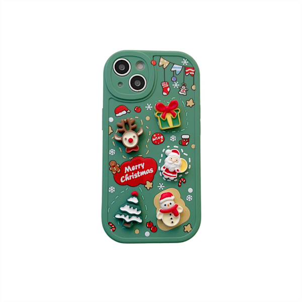 2 stk. iPhone 14 Pro Max Cover 6.7'', Glædelig Jul, ZQKLA