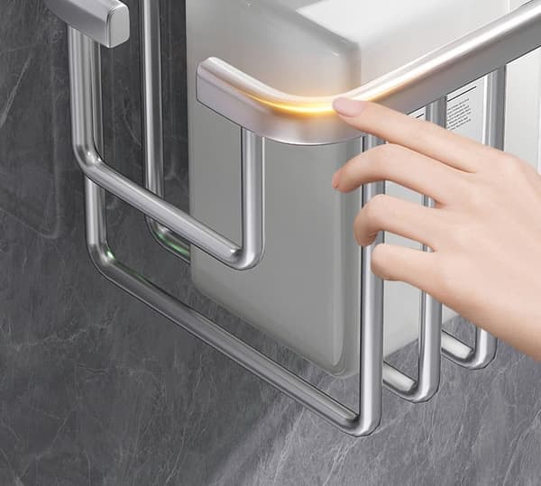 Shower Shelf without Drilling - Hanging Shower Caddy for Shampoo & Soap, Bathroom Storage Silver
