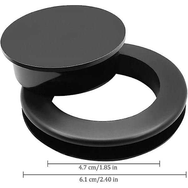 Parasollhålsringplugg Flexibel Enkel Installation Parasollkil för Poolbalkong{EE} Black Ring*2pcs