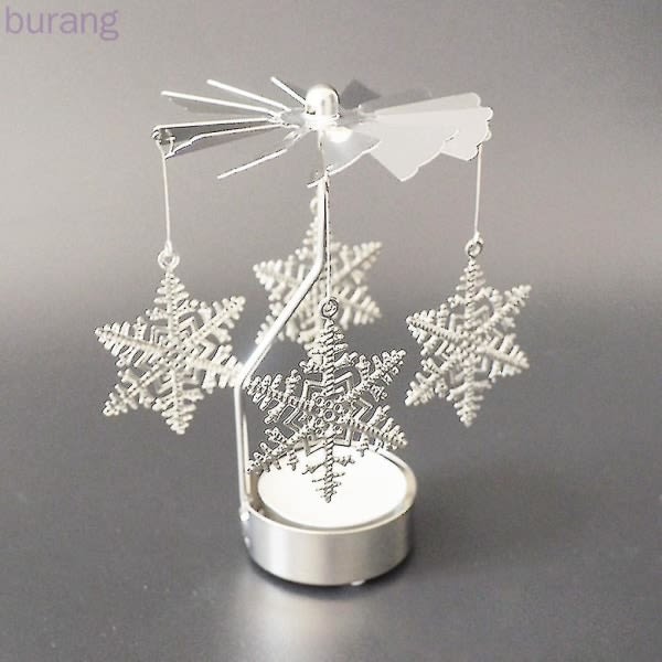 Rotating Spinning Candle Holder Wedding Party Christmas Home Decoration Metal