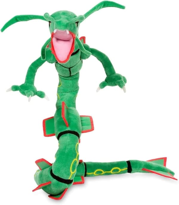 31 tums grön Rayquaza Dragon plyschdocka fyllda dockleksaker