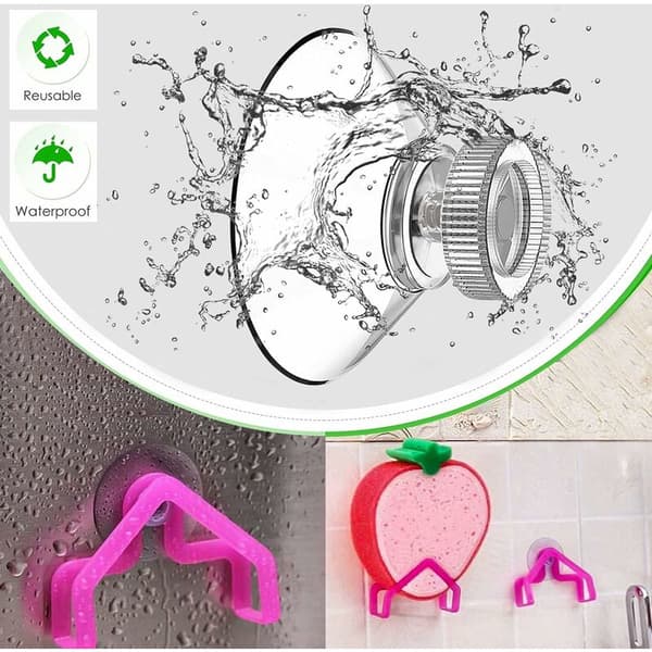 Sugkoppset med 25 sugkoppar Ø 40 mm M4 - Transparenta sugproppar med räfflad mutter