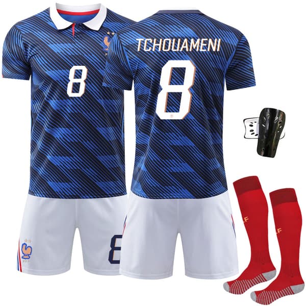 Mbappe 10 Osimhen 9 jalkapallopaita kotipeliasu No size, with socks + protective #18