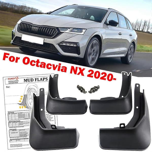 Passer til sæt til Skoda Octavia NX 2020-2022 forreste bageste stænklapper stænkskærme