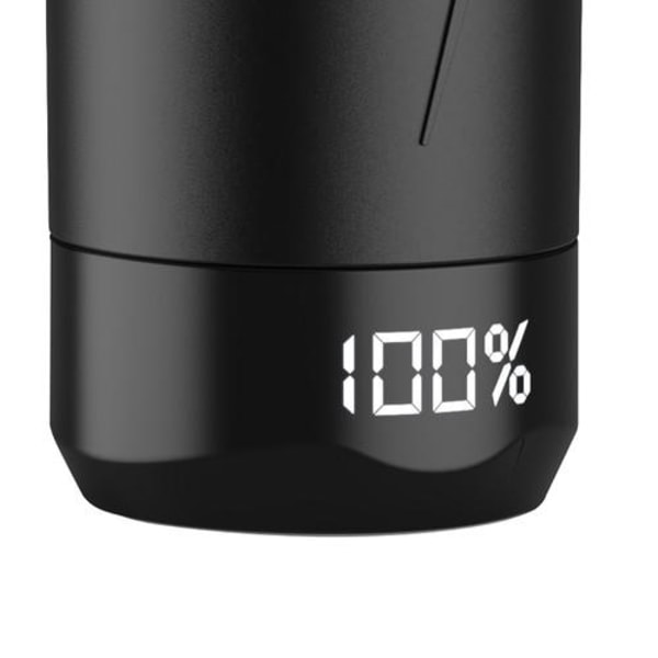 Tehokas hierontapistooli 30 ohjelmalla, vahvalla akulla ja LCD-näytöllä Black Svart