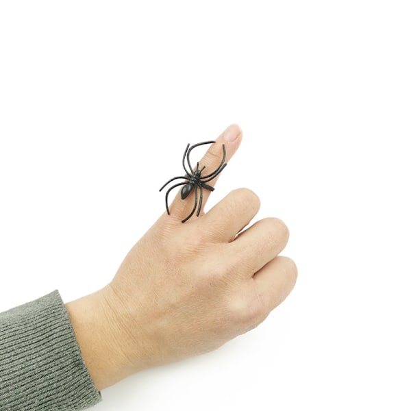 20 st Halloween Spindelringar Spökfestival Utklädningsfest Rekvisita