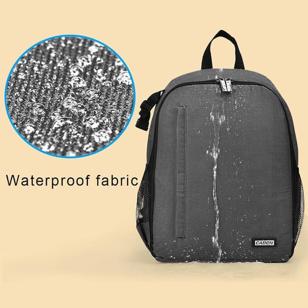 Camera Backpack Pro Version, Waterproof, Compatible with Sony, Canon, and Nikon Cameras and Lenses, Tripod Accessories, Camera Bag, Grey.