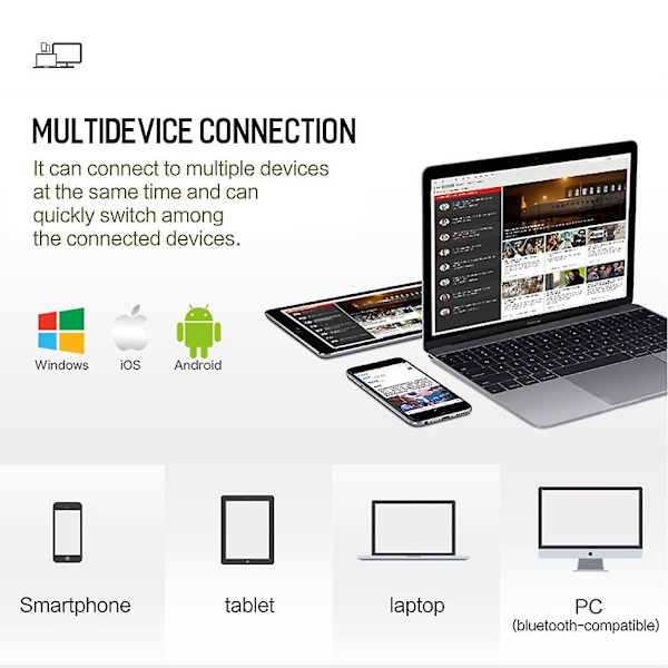 Nytt Tangentbord Trådlöst Mini Vikbart Tangentbord Bluetooth Vikbart Trådlöst Tangentbord för Windows Android IOS Tablet iPad Telefon