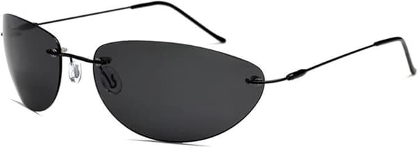 Matrix Neo-stil polariserede solbriller, ultralette og rammeløse, til mænd, kørestil, mærkedesign.