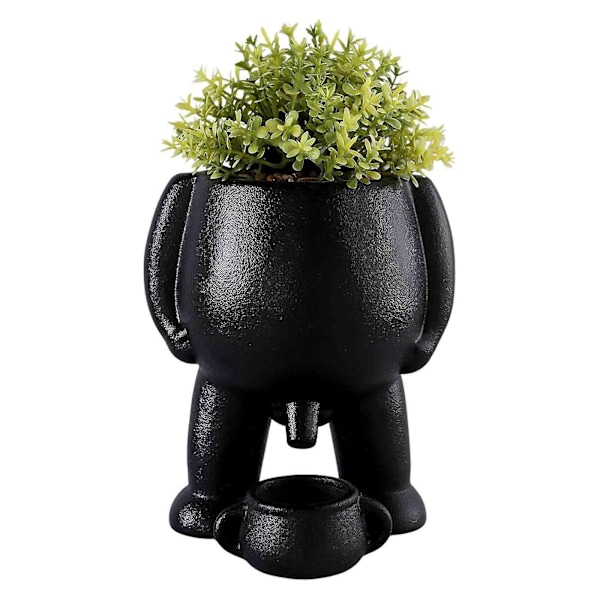 Piss Pot Plantepotte, Grønne Potter, Tisser Sjov Vase, Sjove Sukkulenter Potter Med Dræning Til Indendørs Planter, 50% Tilbud White