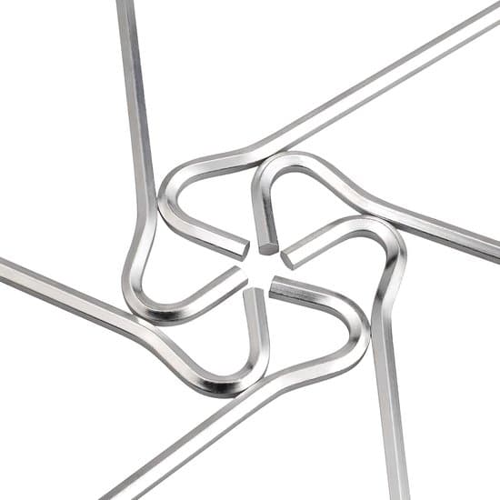 Aluminium teltplugger – 7-tommers sekskantede stålplugger – Hage- og campingplugger for telt og markiser