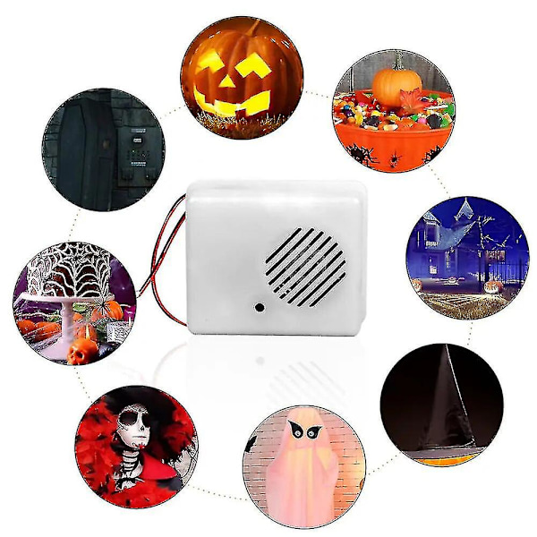 Halloween Lydsensor Horror Skrigende Sensor Højttaler Stemmeaktiveret Skrigende Tricky Rekvisitter Halloween Talende Pier Bevægelsessensor 1 stk