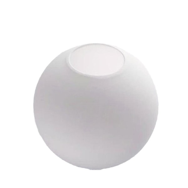 Matt vit glaskupa lampskärm ersättning rund täckning 12cm o 12cm One size