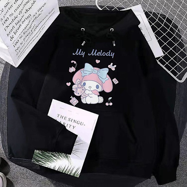 Sanrio Anime Cinnamoroll Kuromi My Melody Plysjgensere Klær Gutt Jente Babygensere Pullover Topper Gave 155-165CM 155-165CM QWERR