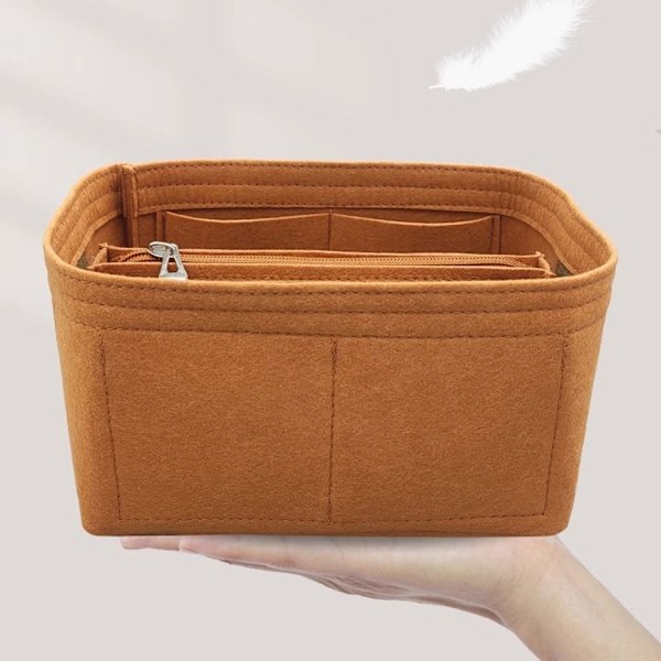 Spandtaske Indsats Taske Linnedtaske BRUN AA brun brown AA