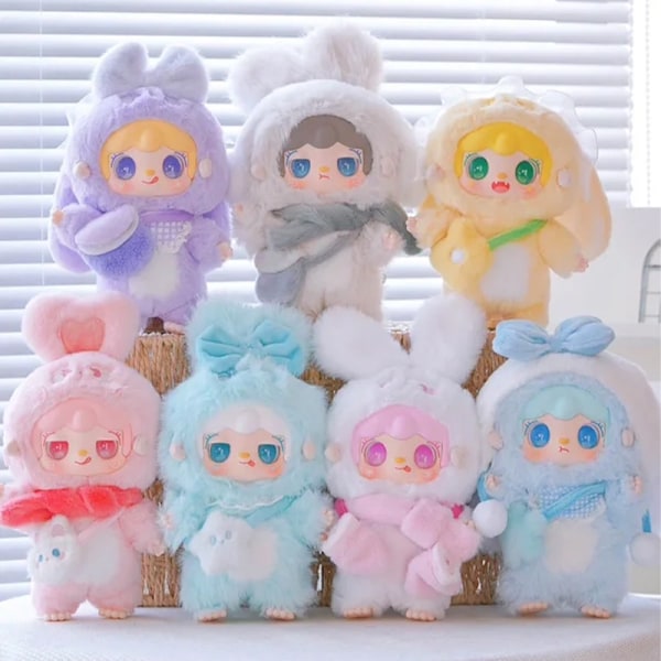 Ny Samuel Mini Lucky Rabbit Blind Box Plysjleketøy Dukke Søt Jentegave (1011 Bobo Pig Sportsmøte Tilfeldig En) 13