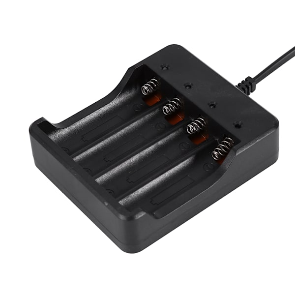 4-roms batterilader for 18650 litium oppladbart batteri EU-plugg