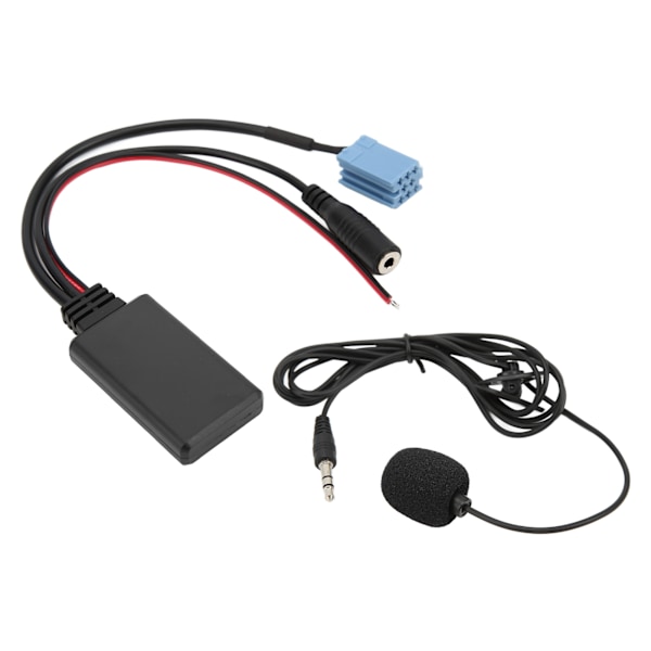 Bluetooth 5.0 AUX IN-kabel 3,5 mm jack ISO 8-pin 7 607 897 093 Håndfri mikrofon erstatning for Bora for Blaupunkt 0.1