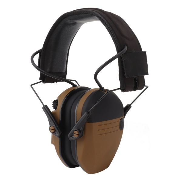 Brusreducering Elektroniska hörlurar Bullerreducering Vikbart ABS Justerbart huvudband Säkerhetshörselkåpor för klipparbeten Khaki