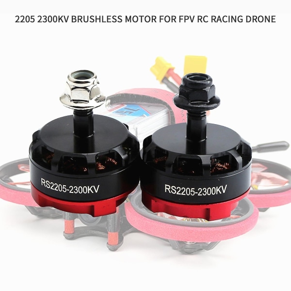 2205 2300kv børsteløs motor 4stk. Modsat roterende motor og fremad roterende motor til Fpv Rc Racing Drone Multicopter-2stk-