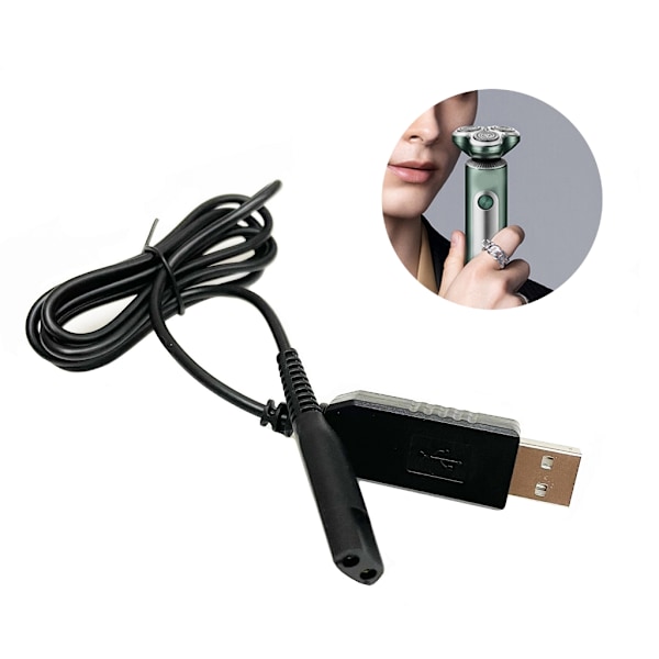 USB-opladningskabel til Braun 1-9 serie barbermaskiner Serie S3 S5 S7 og S9 Praktisk og pålidelig oplader 1M kabel