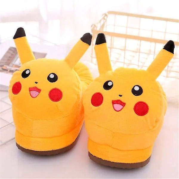 Pikachu Cute Fun Plush Slippers For Adults 36-43 WELLNGS