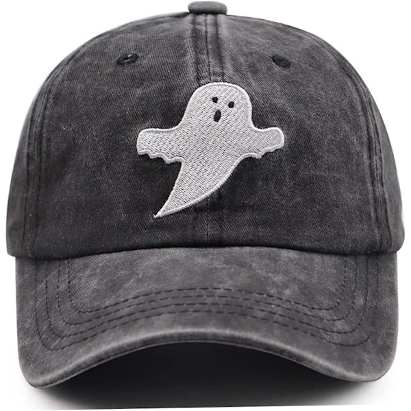 2 stk Halloween-hatt Spøkelsesbrodert Hatt Justerbar Baseballcaps Morsom Retrohatt For Kvinner Menn Pynt Til Halloween