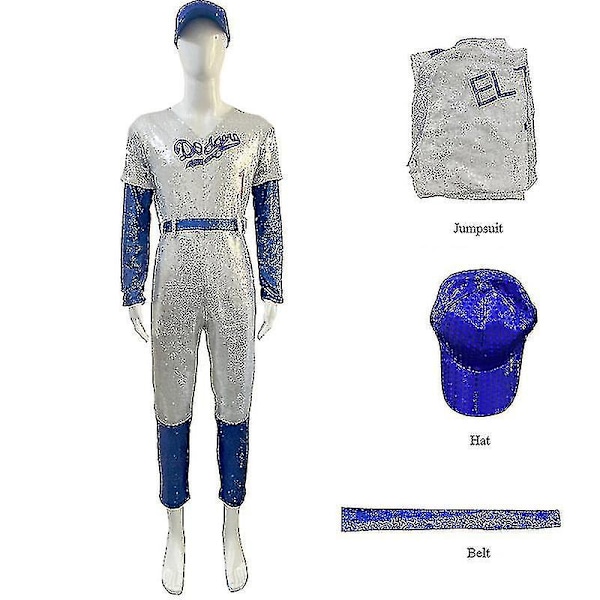 Aikuisten Cosplay Body Rocketman Elton John Puku Baseball Un M