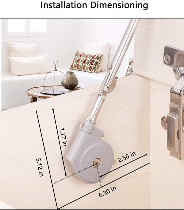 Lid Stay 105 Degree Open with Soft Close, Lid Support Hinge, ZQKLA