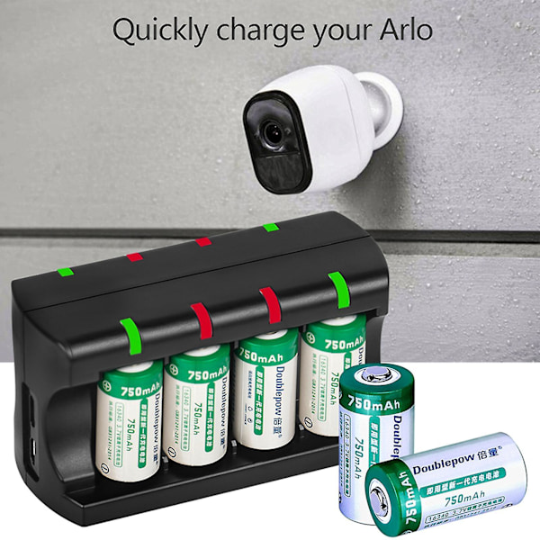 Lader for oppladbare batterier Cr123a 16340 16350 for smart intelligent ladeadapter{EE}
