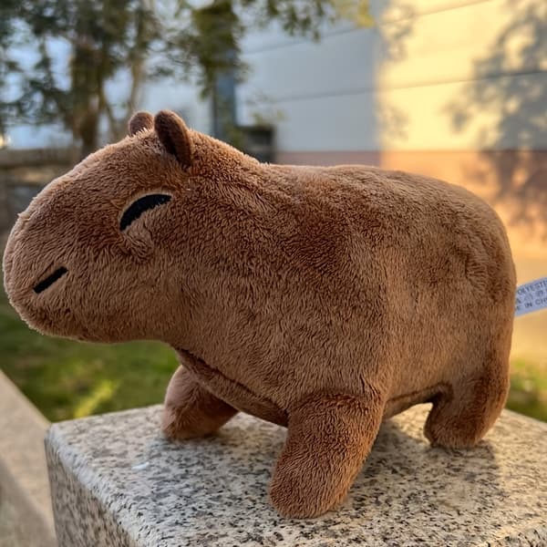 22,35 cm Capybara Plyslegetøj Blødt Udstoppede Dyr Gave Brown
