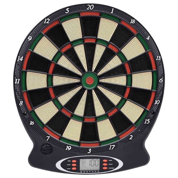 vidaXL Electronic Dartboard with Darts Black Polypropylene 1260
