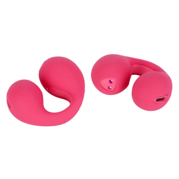 Öronklämma Bluetooth hörlurar Vattentät Stereo Brusreducerande Benledning Trådlösa öronproppar för Sport Röd