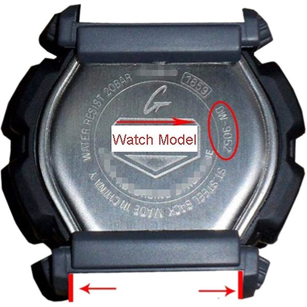Ersättningsarmband för watch för Casio Herr G-shock Dw-5900 Dw-6100 Dw-6695 Dw-6900 G-6900 Gw-m5610 Dw-5600e Gw-6900( Storlek: J1)