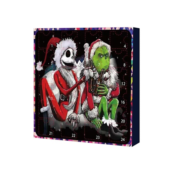 2023 Julekalender Grænseoverskridende Julekalender Jule Blind Box 24 Dages Nedtællingskalender Blind Box Grinch B