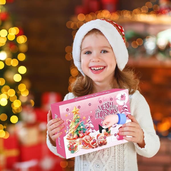 24 dager gummibadeand Julekalender Nedtelling Søte Badeender Julekalender for barn Festlig dekorasjon