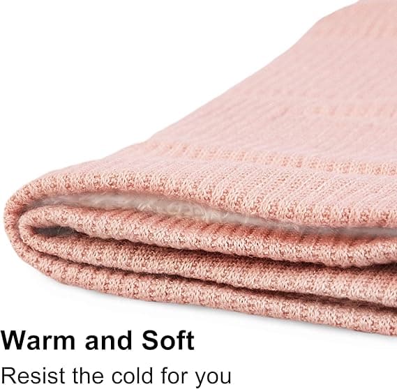 Varmt Vinterhalssæt Med 2 Vindtætte Unisex Grå Pink 25x24cm Til Mænd Kvinder