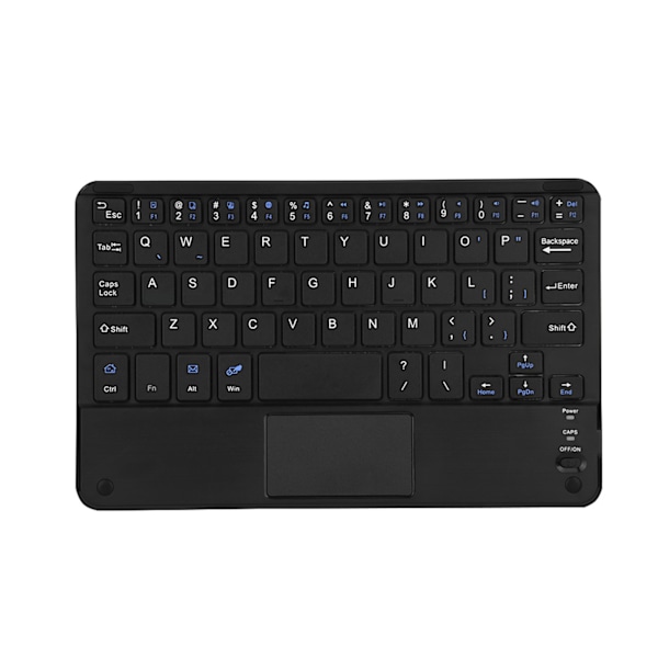 Ultratynd Trådløst Bluetooth Tastatur med Touchpad til Windows PC Android Tablet