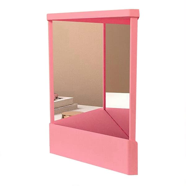 Ikke-vendbart spejl til makeup Kompakt makeupspejl Gave til kvinder Pink Pink Small size