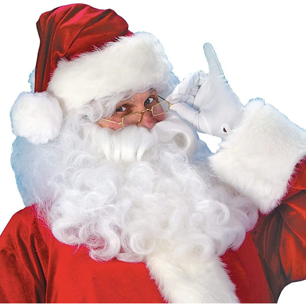 9-delars Jultomtedräkt Jultomtedräkt För Män Kvinnor Vuxen Vuxen Jultomtedräkt För Julfest Julaftonsdräkt XXL
