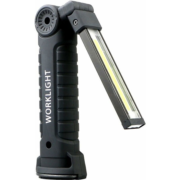 Rechargeable magnetic COB + LED flashlight, flexible inspection light