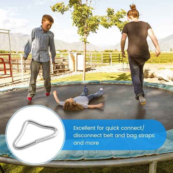 10-pakke Trampoline Triangelspenner - V-ringer Triangelringer for Trampolinereparasjon