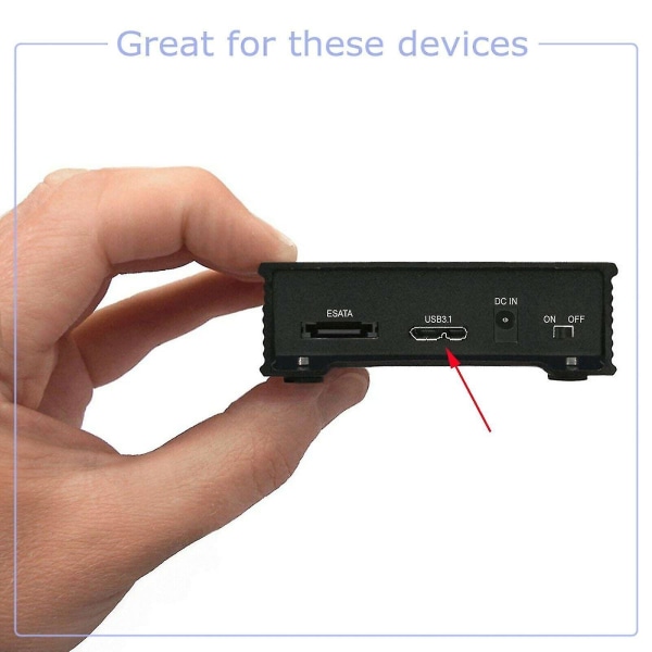 USB 3.0 kabelsladd för Seagate Backup Plus Slim portabel extern hårddisk Hdd