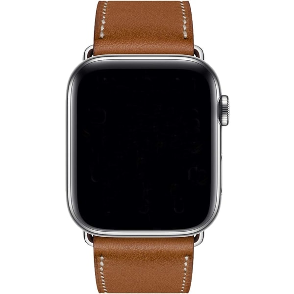 Brun Kompatibel med Apple Watch reim 38/40/41 mm, brunt lær{EE]