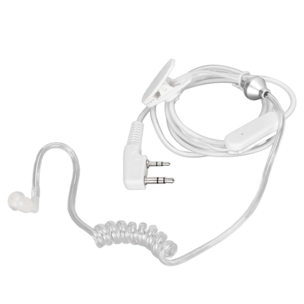 Akustiskt rörheadset 2-stifts bekväm klar spiral 2-vägs radioöronsnäcka för Baofeng UV5R BF480 V7 V8 0.2