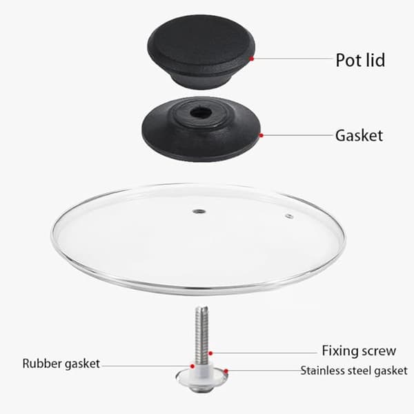 Lid handle - Lid knobs - Kitchenware spare parts - Universal - Pot handle - Screw