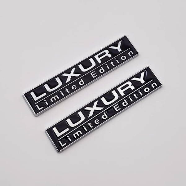 2 kpl ylellisiä tunnuksia limited edition 3D metallinen logo autotarroja